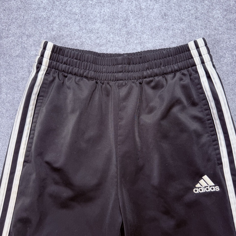 Adidas Men's LBlack Track Pants Activewear Joggers with White 3-Stripes Size L/G - Picture 3 of 16